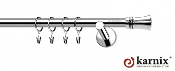 Karnisze nowoczesne NEO na wymiar 19mm Capri INOX