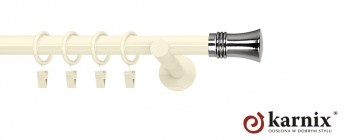 Karnisze nowoczesne NEO na wymiar 19mm Capri ivory (kość słoniowa)