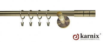Karnisze nowoczesne NEO na wymiar 19mm Cylinder antyk mosiądz