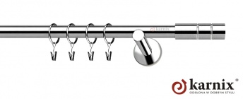 Karnisze nowoczesne NEO na wymiar 19mm Cylinder INOX