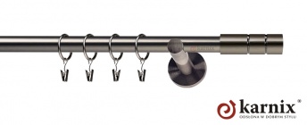 Karnisze nowoczesne NEO na wymiar 19mm Cylinder antracyt