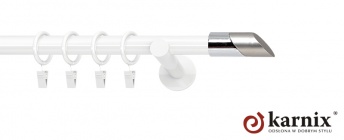 Karnisze nowoczesne NEO na wymiar 19mm Falko biały