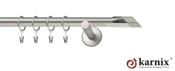 Karnisze nowoczesne NEO na wymiar 19mm Falko chrom mat