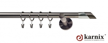 Karnisze nowoczesne NEO na wymiar 19mm Falko antracyt