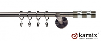 Karnisze nowoczesne NEO na wymiar 19mm Fresno antracyt