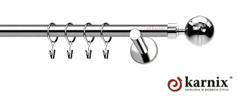 Karnisze nowoczesne NEO na wymiar 19mm Kula Elegant INOX