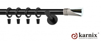 Karnisze nowoczesne NEO na wymiar 19mm Loca czarny