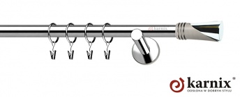 Karnisze nowoczesne NEO na wymiar 19mm Loca INOX