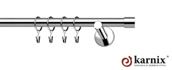 Karnisze nowoczesne NEO na wymiar 19mm  Luna INOX