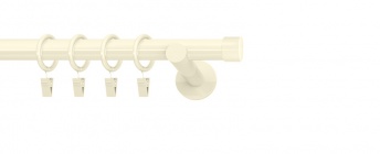 Karnisze nowoczesne NEO na wymiar 19mm  Luna ivory (kość słoniowa)