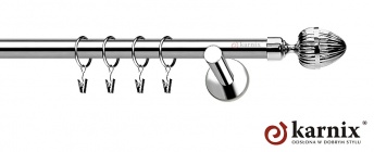 Karnisze nowoczesne NEO na wymiar 19mm Milano INOX