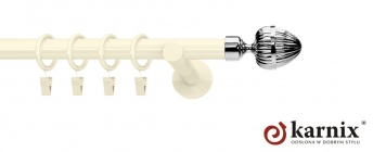 Karnisze nowoczesne NEO na wymiar 19mm Milano ivory (kość słoniowa)