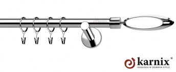 Karnisze nowoczesne NEO na wymiar 19mm Mirella INOX