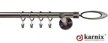 Karnisze nowoczesne NEO na wymiar 19mm Mirella antracyt