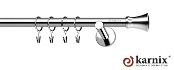 Karnisze nowoczesne NEO na wymiar 19mm Monaco INOX