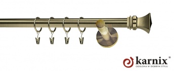 Karnisze nowoczesne NEO na wymiar 19mm Orto antyk mosiądz