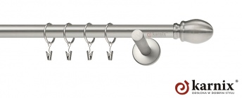 Karnisze nowoczesne NEO na wymiar 19mm Owal chrom mat