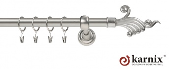 Karnisze Metalowe Rzymskie 25mm Fantazja chrom mat