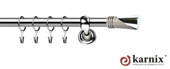 Karnisze Metalowe Rzymskie 25mm Loca INOX