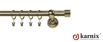 Karnisze Metalowe Rzymskie 25mm Luna antyk mosiądz