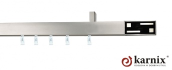 Karnisze apartamentowe sufitowe aveno 31x13mm Aster Chrom mat