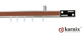 Karnisze apartamentowe sufitowe aveno 31x13mm Aster Chrom mat - calvados