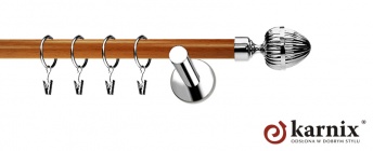 Karnisze Nowoczesne NEO Prestige 19mm Milano INOX - calvados