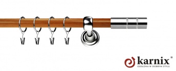 Karnisz Metalowy Prestige 19mm Cylinder INOX - calvados