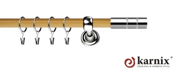 Karnisz Metalowy Prestige 19mm Cylinder INOX - pinia