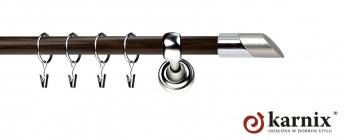 Karnisz Metalowy Prestige 19mm Falko INOX - wenge