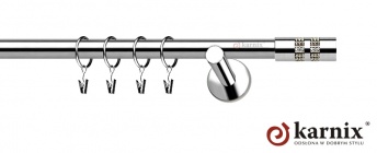 Karnisz nowoczesny NEO 25mm Lanso Crystal INOX