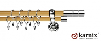 Karnisz Metalowy Prestige 25/19mm Cylinder INOX - pinia