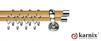 Karnisz Metalowy Prestige 25/19mm Luna INOX - pinia