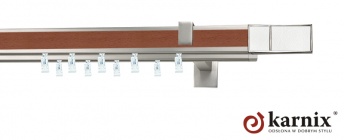 Karnisz apartamentowy aveno 31x13/31x13mm Croco White Chrom - calvados