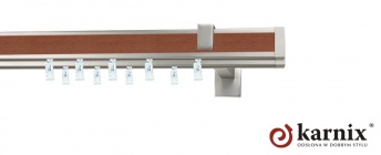 Karnisz apartamentowy aveno 31x13/31x13mm Malibu Chrom - calvados