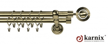 Karnisze Metalowe Rzymskie 19/19mm Alpi antyk mosiądz
