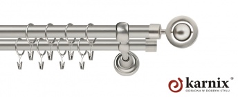 Karnisze Metalowe Rzymskie 19/19mm Alpi chrom mat