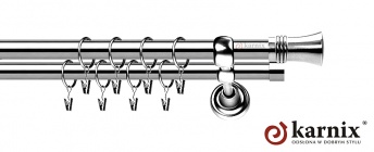 Karnisze Metalowe Rzymskie 19/19mm Capri INOX