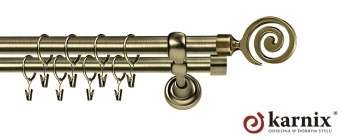 Karnisze Metalowe Rzymskie 19/19mm Cento antyk mosiądz