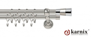 Karnisze Metalowe Rzymskie 19/19mm Doris chrom mat