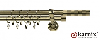 Karnisze Metalowe Rzymskie 19/19mm Etiuda antyk mosiądz