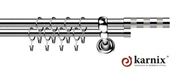 Karnisze Metalowe Rzymskie 19/19mm Etiuda INOX