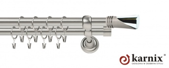 Karnisze Metalowe Rzymskie 19/19mm Loca chrom mat