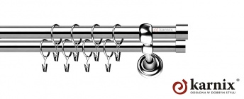 Karnisze Metalowe Rzymskie 19/19mm Luna INOX