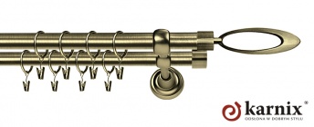 Karnisze Metalowe Rzymskie 19/19mm Mirella antyk mosiądz