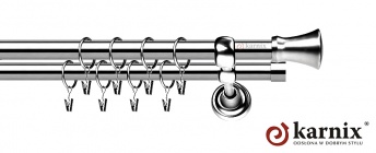 Karnisze Metalowe Rzymskie 19/19mm Monaco INOX