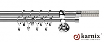 Karnisze Metalowe Rzymskie 19/19mm Optima INOX