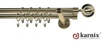 Karnisze nowoczesne NEO na wymiar 19/19mm Alpi antyk mosiądz