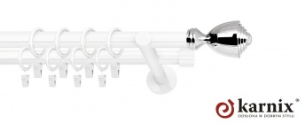 Karnisze nowoczesne NEO na wymiar 19/19mm Avanti biały