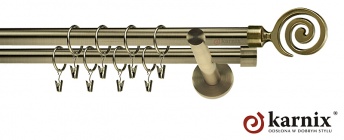 Karnisze nowoczesne NEO na wymiar 19/19mm Cento antyk mosiądz